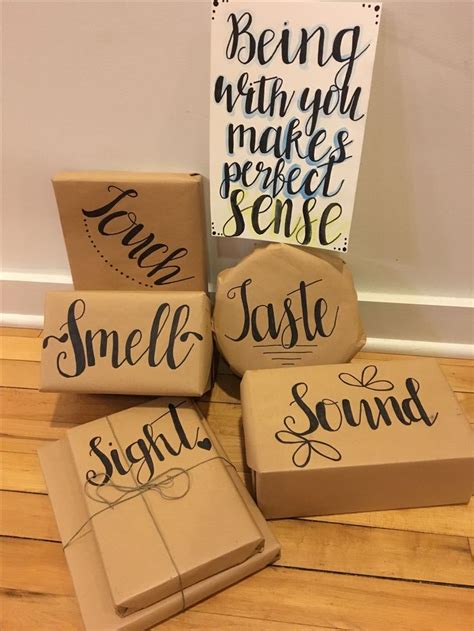 Cute gift box for boyfriend. Senses gift | Romantic christmas gifts, Boyfriend gifts ...