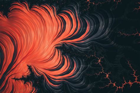 Free Download Hd Wallpaper Orange And Black Abstract Painting