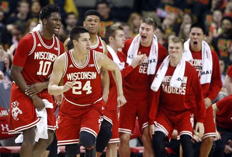 Badgers Mens Basketball Wisconsin Stuns No 2 Maryland On The Road