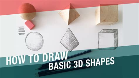 How To Draw Basic 3d Shapes 3d Shapes Shapes Drawings