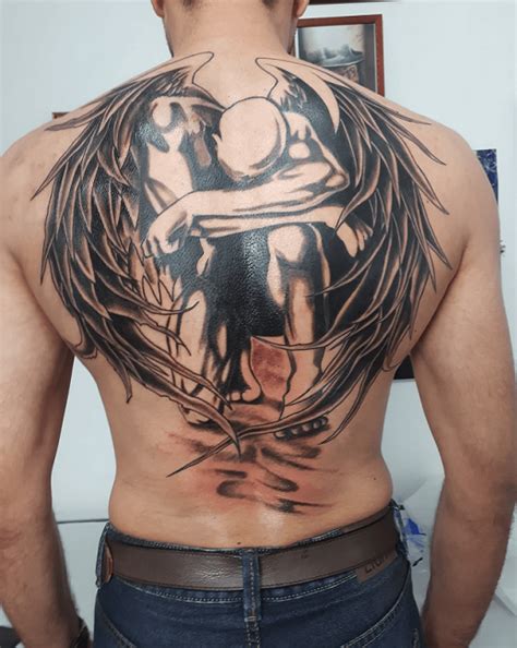 Strength And Power 55 Fallen Angel Tattoos To Lift Your Spirits — Inkmatch