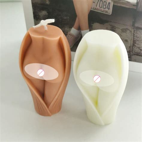 Half Naked Silicone Candle Mold Artistic Human Body Hip Aromatherapy