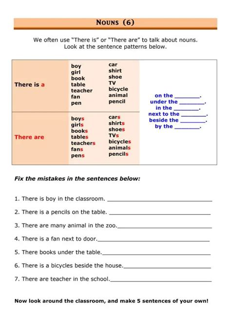 Grammar Review Nouns Plural English Esl Worksheets For Distance