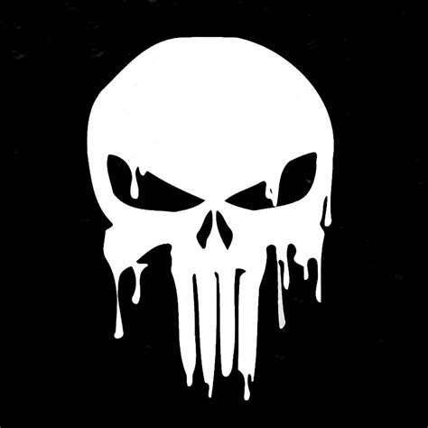 13x19cm Warzone Punisher Skull Car Auto Decal Sticker Vinyl Window Logo