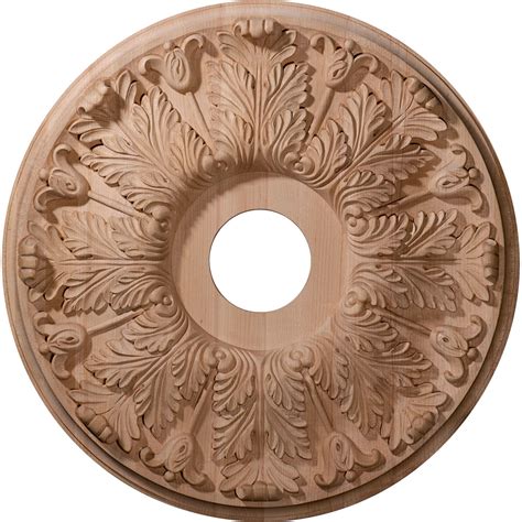 Beautiful large ceiling medallions are perfect for interiors. Ekena Millwork CMWFL Florentine Carved Wood Ceiling ...