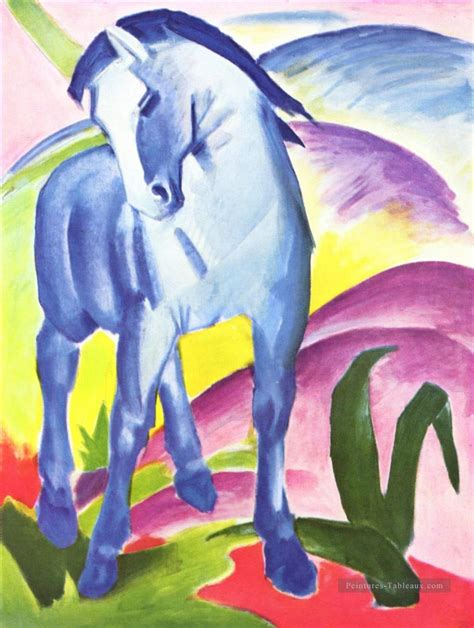 Blaues Pferd I Franz Marc Peinture Tableau En Vente