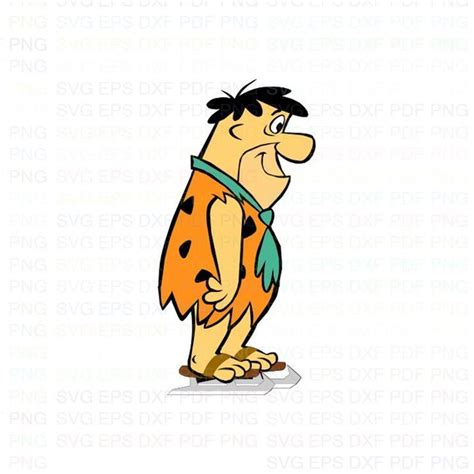Fred Flintstone The Flintstones 4 Svg Dxf Eps Pdf Png Cricut Etsy