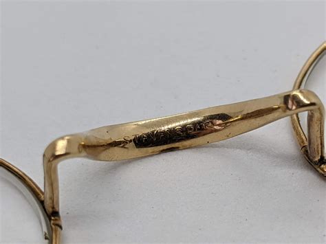 Antique Stevens And Co Gold Rimmed Glasses Etsy Canada