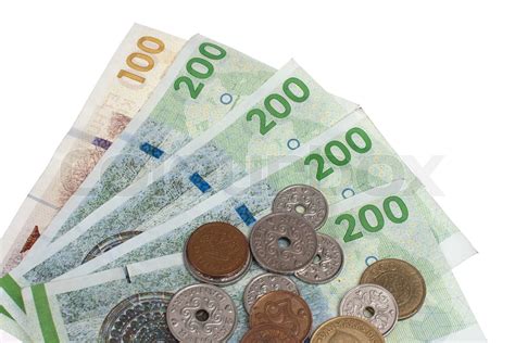 Danish Coins And Bank Notes Stock Image Colourbox