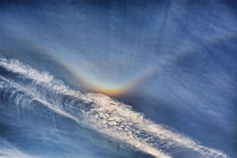 Circumzenithal Arc And Contrails Photograph By Shannon Story Fine Art