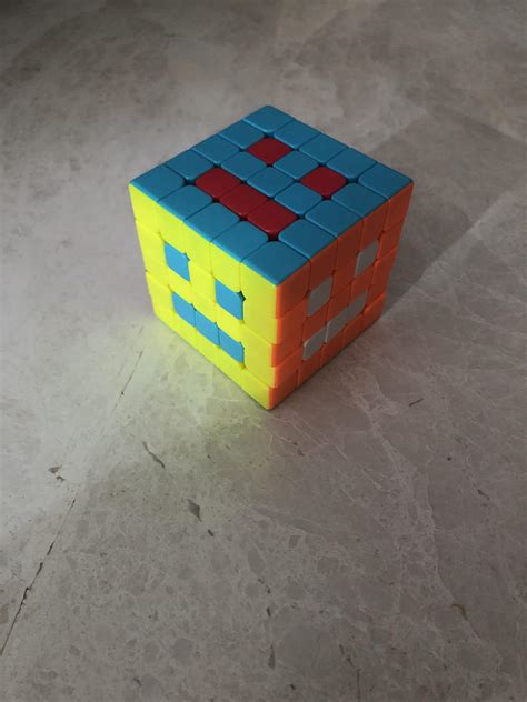 Default Cube Out Of A 5x5 Rubiks Cube Rgeometrydash