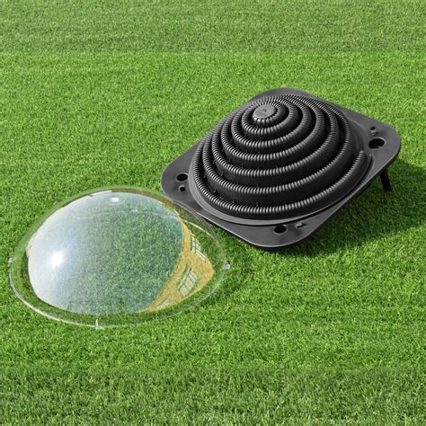 Costway Black Outdoor Solar Dome Inground Andabove Ground Swimming Pool