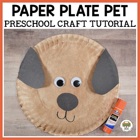 Paper Plate Pet Craft Tutorial Pre K Printable Fun