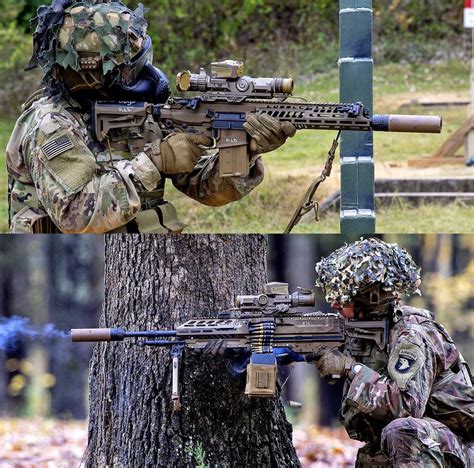 Us Army Soldiers Training With The Xm7 And Xm250the Default Us Rifle