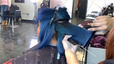 My Blue Haired Babe Is Back Quick And Easy Silk Wrap Youtube
