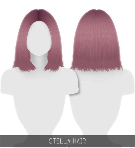 Simpliciaty Stella Hair Sims 4 Hairs