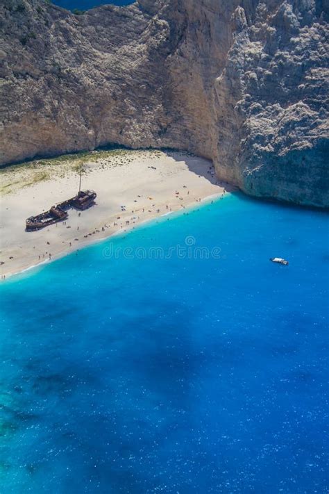 Shipwreck Beach Navagio In Zakynthos Greece Stock Photo Image Of
