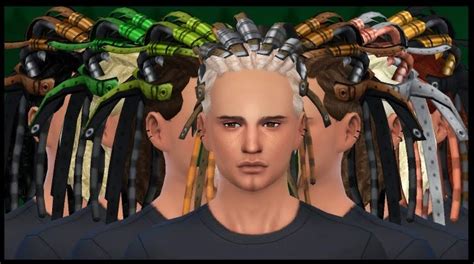 My Sims 4 Blog Esmeralda Electra Dreads For Males Revamped By Dachs