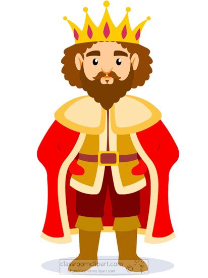 Medieval Clipart Medieval King Wearing Robe Crown Clipart Classroom