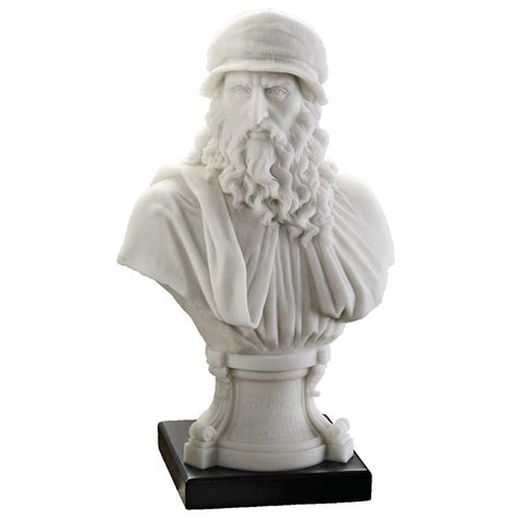 Leonardo Da Vinci Renaissance Master Bonded Marble Resin