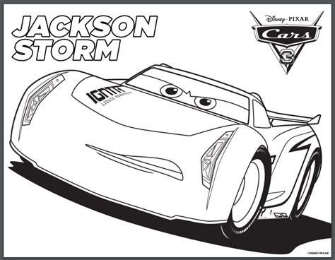 disney cars  printable coloring pages jackson storm honey lime