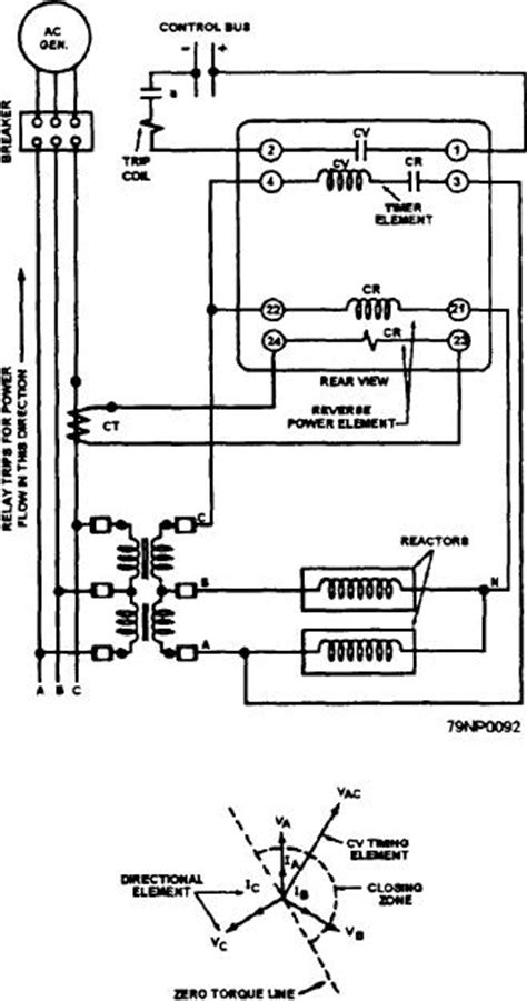 Figure 2 45 Schematic Wiring Diagram Of An Ac Reverse Power Relay