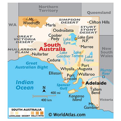 South Australia Maps And Facts World Atlas