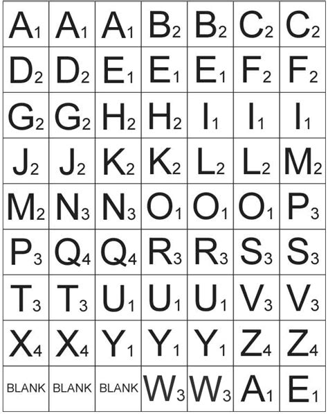 Printable Scrabble Letters Printable Scrabble Tiles Scrabble Letters