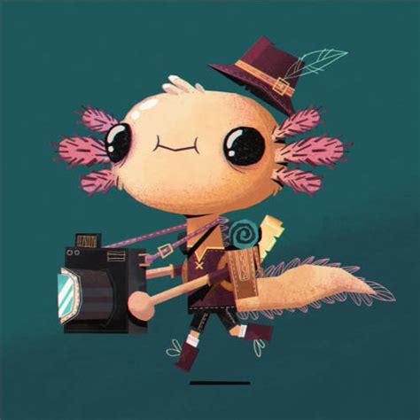 Axolotl Adventurer Character Design Challenge By The Art Showcase