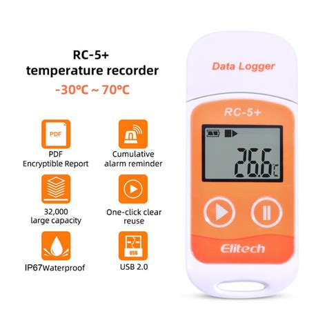 refrigeration usb elitech rc 5 temperature data logger