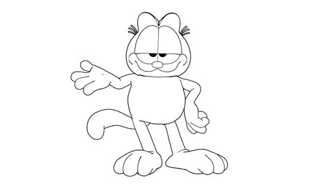 127 Dibujos De Garfield Para Colorear Oh Kids Page 9