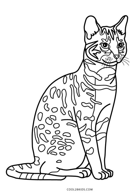 Great as a drawing aid, this printable graph paper features a picture of a cat and a blank space for students to draw their own. Free Printable Cat Coloring Pages For Kids | Cool2bKids