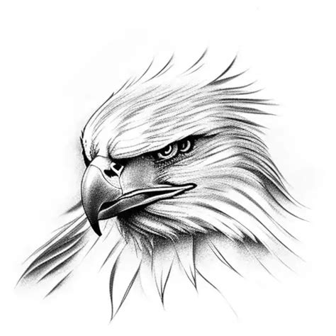 Black And Grey Screaming Eagle Tattoo Idea Blackink Ai