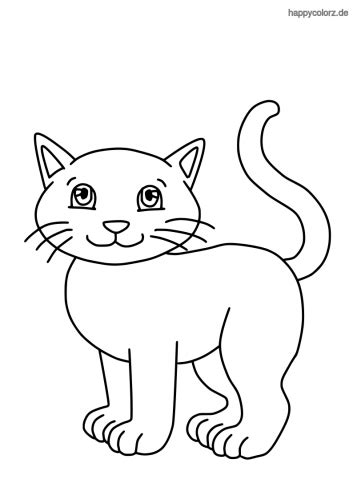 Bastelanleitung tiere zum ausdrucken katze : Malvorlagen Katzen Kostenlos - Malvorlagen
