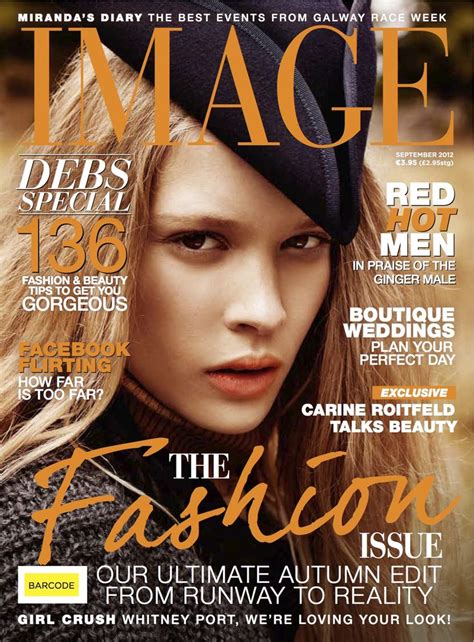 Image Magazine Ireland Cover September 2012 With Images Model
