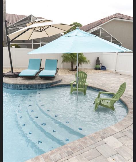 Definitely Sun Shelf With Umbrella Holder Backyard Pool Backyard