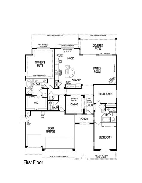 Browse our free traditional log home floor plans to find the perfect cabin plan. Pulte Homes Juniper Floor Plan via www.nmhometeam.com | Floor plans, Pulte homes, House floor plans