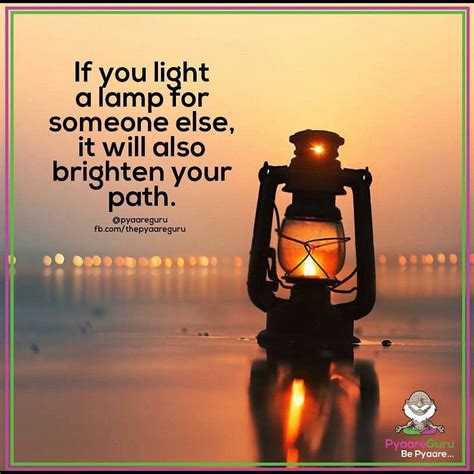 If You Light A Lamp Lamp Inspirational Words Light