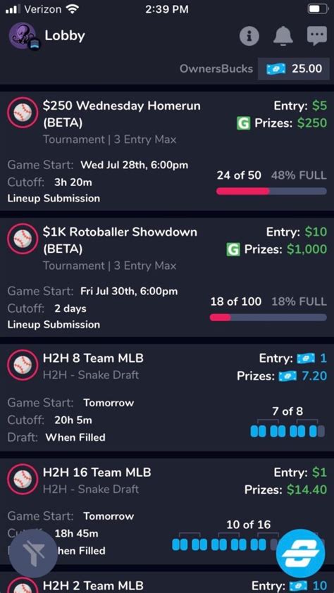 OwnersBox Review: Weekly Fantasy Sports App Details