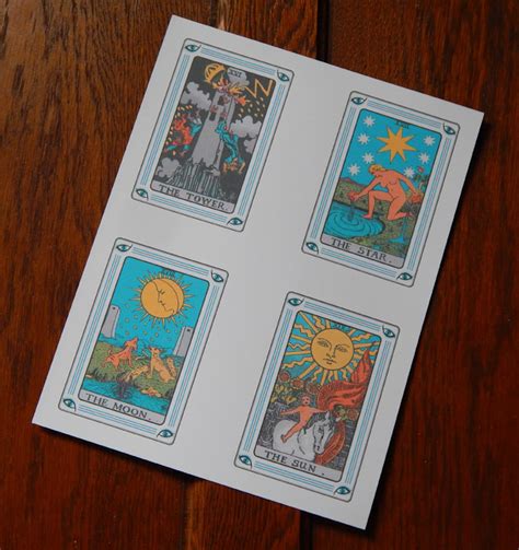 Print Your Own Tarot Cards Printable Tarot Cards Full 78 Etsy