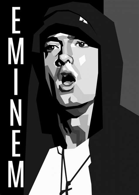 Eminem Poster By Beny Rahmat Displate Eminem Poster Hip Hop