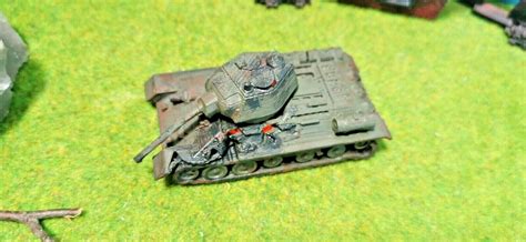 Zerstörter T 34 Panzer Inkl Flacker Feuer Led Sowjet Modell Bausatz 1