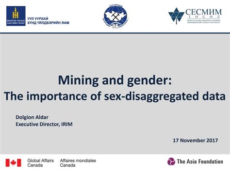 Mining And Gender The Importance Of Sex Disaggregated Data Ppt
