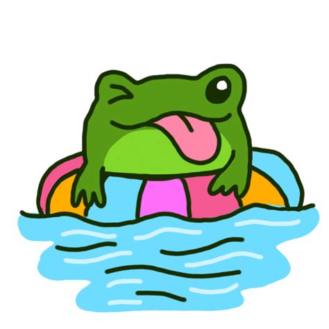 Cute Cheerful Green Frog Cartoon Character 13367154 Png