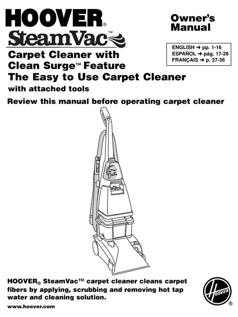 Hoover F5914 900 Manual