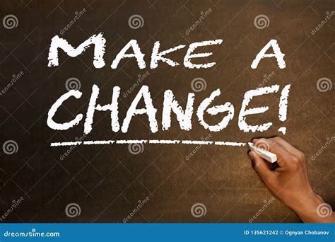 Make A Change Concept Stock Photo Image Of Business 135621242