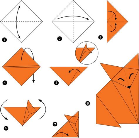 Origami Fox Origami Schritt F R Schritt Origami Fuchs Origami F R