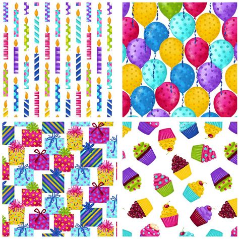 Party Line Print Cotton Fabric Range By Blank Quilting Quilting