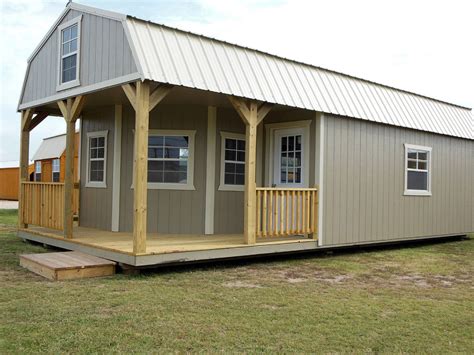 Derksen Portable Deluxe Lofted Barn Cabin Enterprise Center Photo By