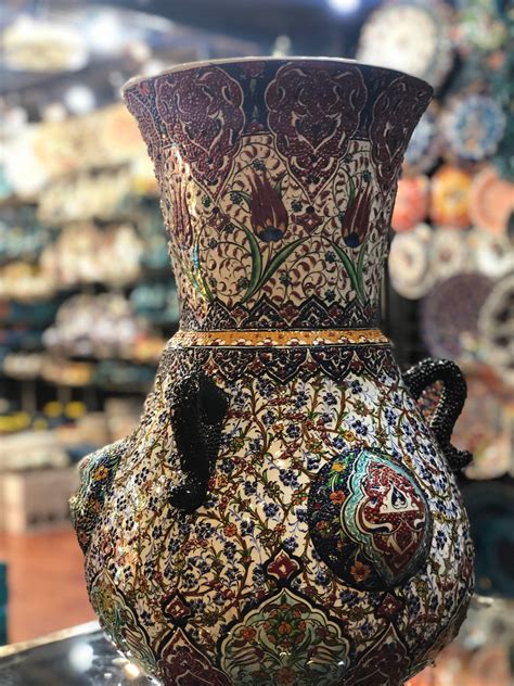 Handmade Turkish Ceramic Vase 50x35 Etsy